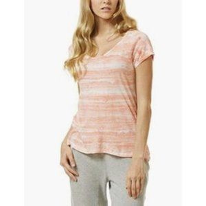 C&C California Persimmon Tie Dye Watercolor Strata Top ( S )